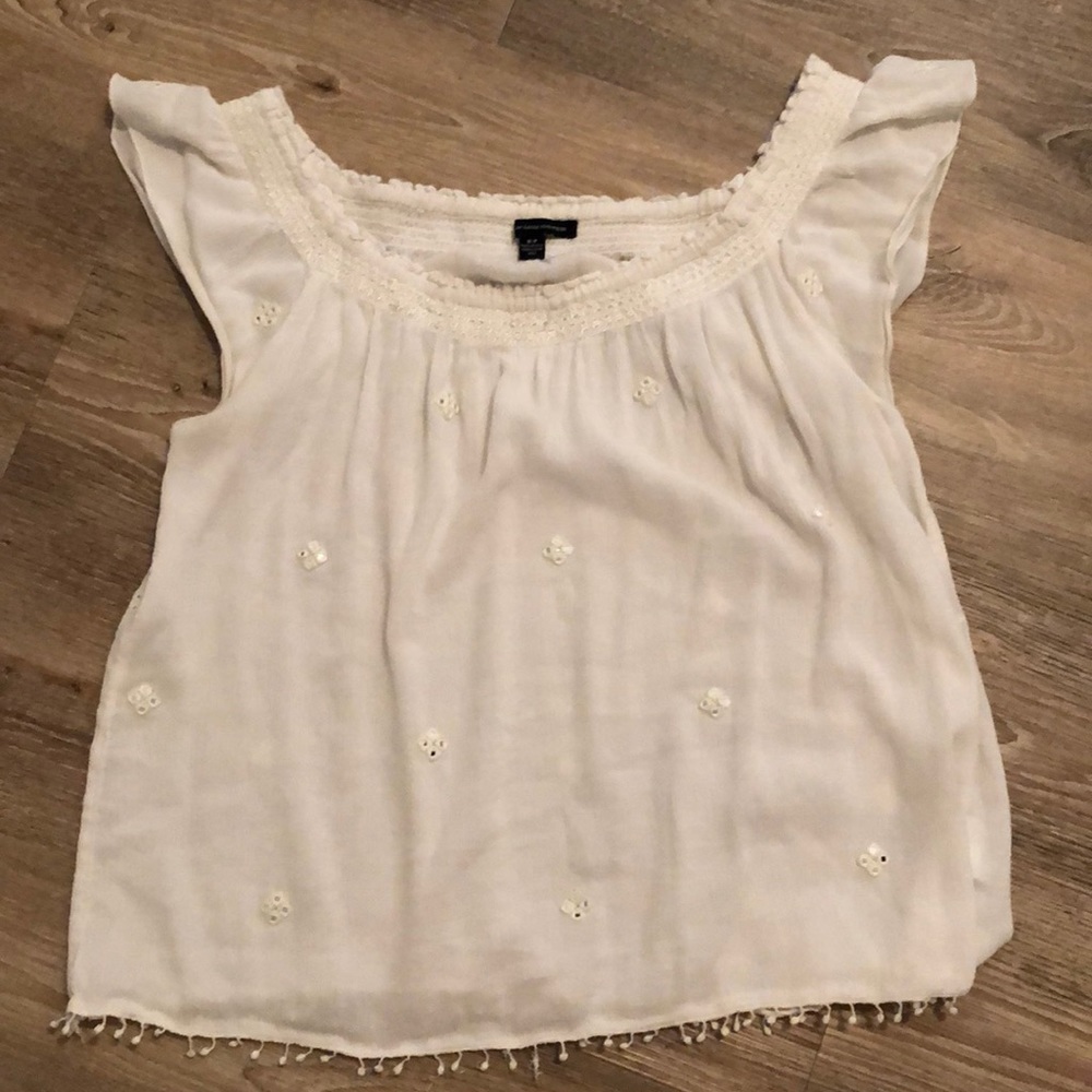 Cute American Eagle White Blouse